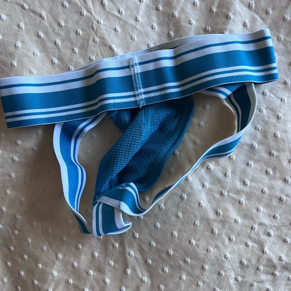 twink jock Other - Blue Striped Men's Jockstrap